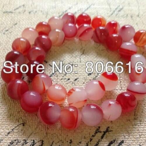 10MM 38Pcs Red Tone Nature Stone Loose Beads Semi-precious Beads Jewelry Accessories