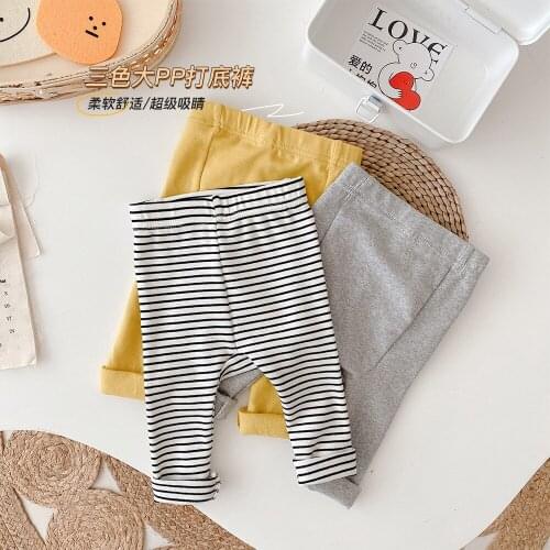 2021 SPRING Autumn Girls Baby PP Pants Leggings Cotton Comfortable Cute Bebes Kids Clothes Children Clothing 0-2age