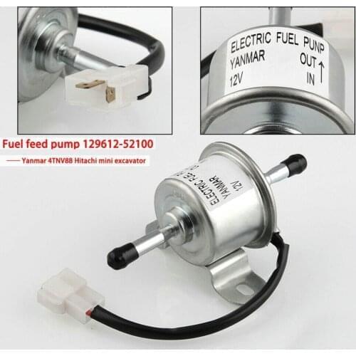 DC 12V Electronic Fuel Feed Pump Low Pressure 129612-52100 For Yanmar 4TNV88 3TNV88 Fine For Car Carburetor Motorcycle ATV 20