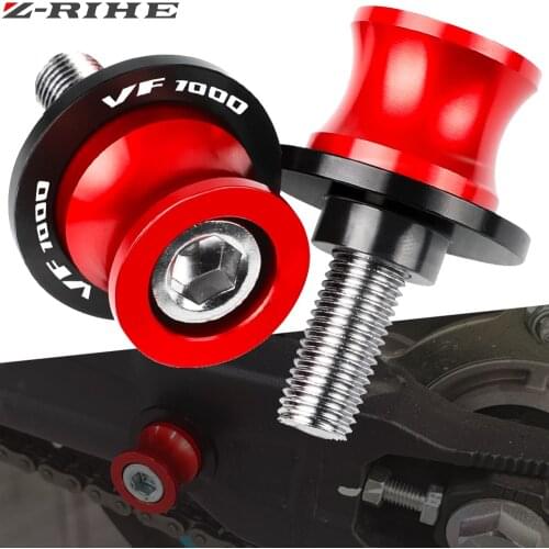 For Honda VF1000 VF 1000 1984-1988 1985 1986 1987 Motorcycle Swingarm Spools M8 Stand Screws CNC Aluminum Motorcycle Accessories