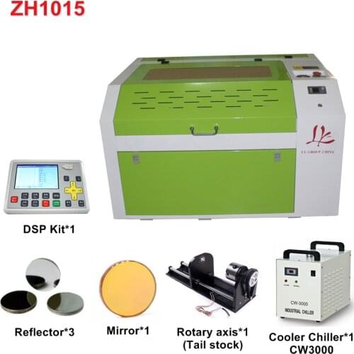 CO2 Laser Engraver Engraving Cutting Machine 600*400 mm 60W Laser Engraving USB Port With LCD Control Panel And Honeycomb Board