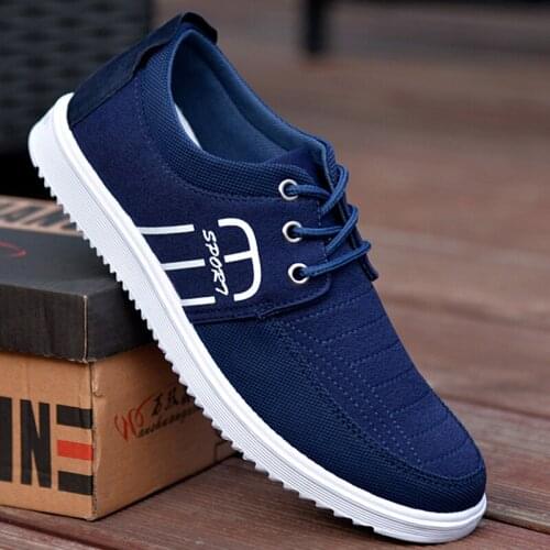 Summer Men Sneakers Casual Shoes Lac-up Men Canvas Shoes Lightweight Comfortable Walking Sneakers For Men Zapatillas Hombre