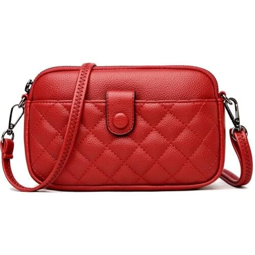 Small Crossbody Bags for Women Leather Handbags High Quality Luxury Diamond Lattice Shoulder Bag and Purse Female Clutch Sac New