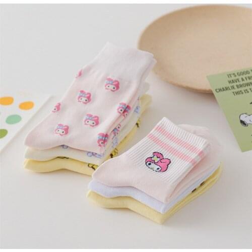 Cute Animal Pure Cotton Sock Female Kawaii Cat With Dog Spring And Summer Slippers Female Leisure Soft And Interesting Boat Soc