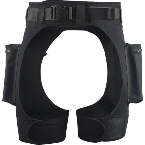 Tech Shorts with Pocket for Men Scuba Diving Surfing Swimming Spearfishing Kayaking Short Pants - Black