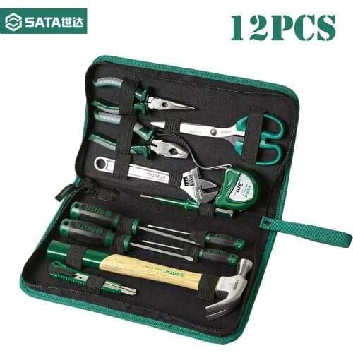 From Xiaomi Youpin SATA Household tool set 12pcs Manual Hardware tool box Household Maintenance plumber Tool kits