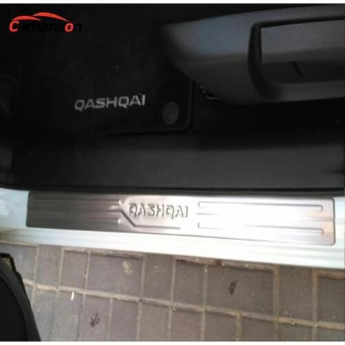 Car Styling Sticker For Nissan Qashqai J11 Door Sill Pedal Cover Stainless Steel Protector Guard Auto Accessories Trim 2015-2019