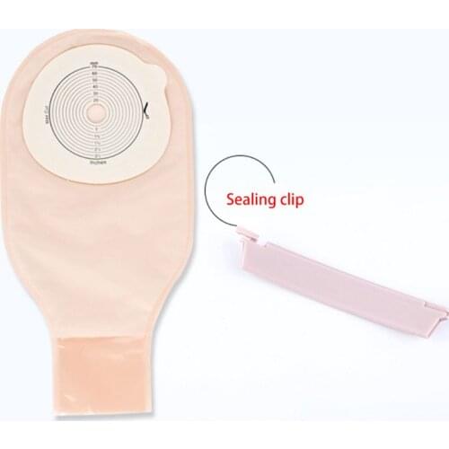 10Pcs Adults Disposable Colostomy Bags Ostomy Supplies Drainable Pouch for Ileostomy Stoma Care Open Closed End Cut-to-Fit M89F