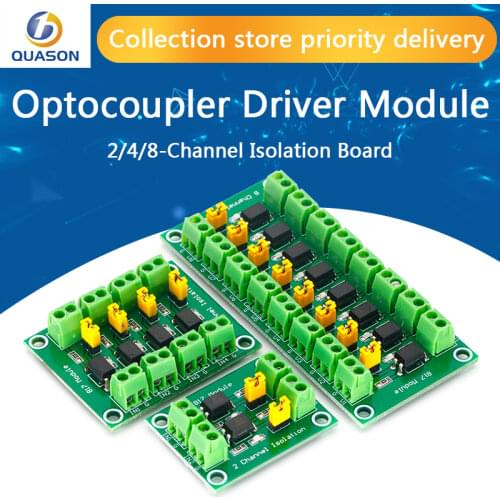 PC817 3.6-30V 2 4 Channel Optocoupler Isolation Board Voltage Converter Adapter Module Driver Photoelectric Isolated Module 817