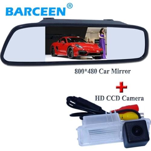 Promotion period IP 69K waterproof car reversing camera and 4.3" lcd 800*480 car monitor set for Volkswagen GOLF 6 /Magotan