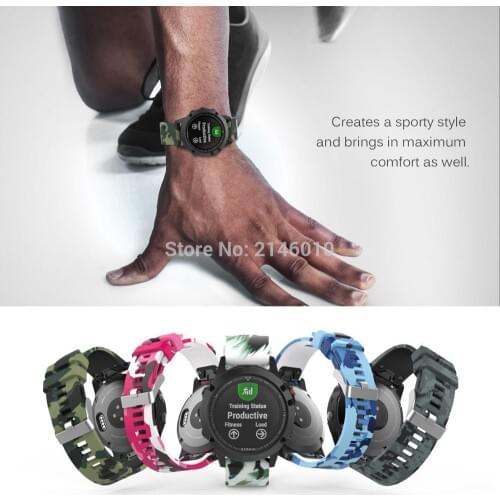 Quick Fit 22 Watch Band Soft Silicone Replacement Watch Band Strap for Garmin Fenix 5 / forerunner 935