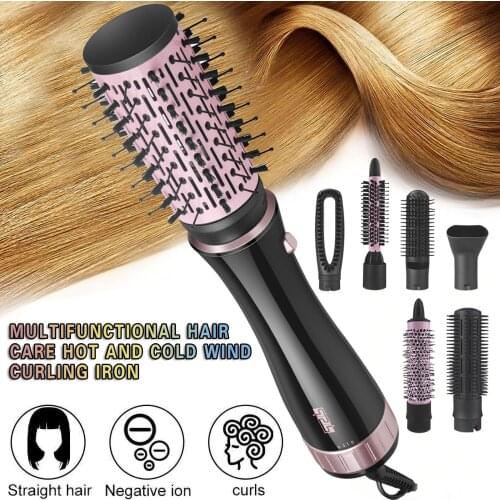 Hair Curling Iron Ceramic Professional Multifunctional Hot And Cold Air Straight Hair Comb And Curling Iron Egg Roll Hair Tools