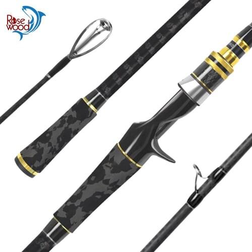 RoseWood New Fishing Rod 2.28m 2 sections casting rods 8-50g lure weight XH Baitcasting rods Big Game Poles peche bass catfish