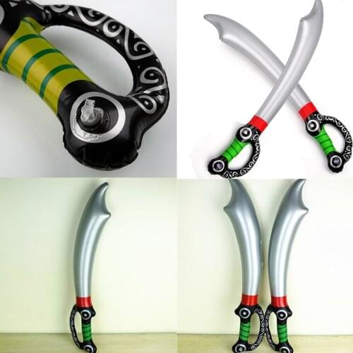 Outdoor Fun Game Playing Birthday Party Favors Inflatable Pirate Toy Sword Stage Props Inflated PVC Children Cosplay