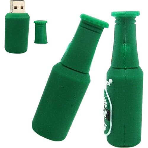 Beer Memoria Usb Stick 256GB Pendrive 128GB Usb Flash Drive 64GB 32GB 16GB 8GB 4GB Bottle Memory Stick Pen Drive U Disk