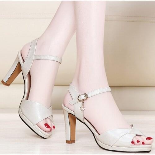 Ew Summer Women High Heels Platform Sandals Ladies Sexy Stripper Gladiator Party Shoes
