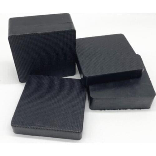 1pcs 100x100x50mm rubber mat mechanical insulation shock absorbers noise reduc grid black plastic block anti-slip cushion gasket