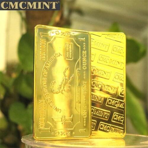 1 Oz .999 Gold Titanium Scorpion Bar A120