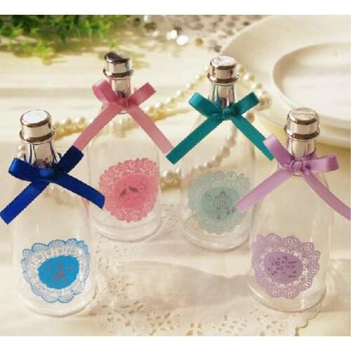 12 Pieces Champagne Bottle Shape Party Favors Baptism Baby Candy Box Gift Box Baby Shower Party Baptism Gift