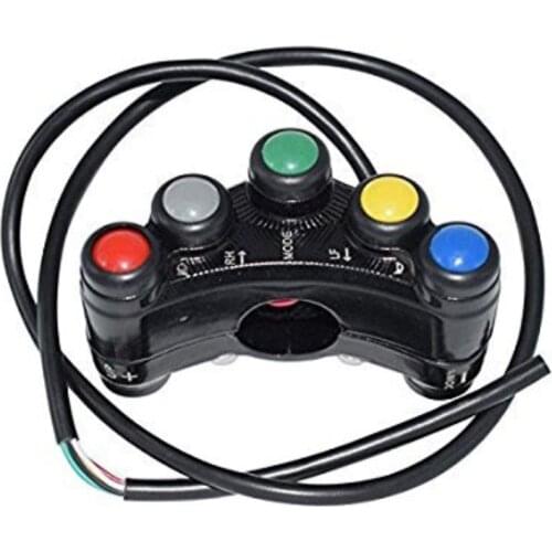 12V 7 Buttons ATV Motorcycle Switch Assembly 22mm Handlebar Moment/Latching Fine