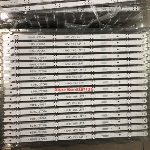 16pcs New LED Backlight Strip For 49UH6107 49UH6109 49UH6110 49UH6030 49UH603T 49UH603V 49UH6090 49UH6100 49UH6200 49UH6207