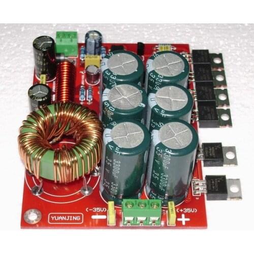 YJ0007 180W Car stereo audio amplifier Power boost board Single 12V input conversion double + -32V output