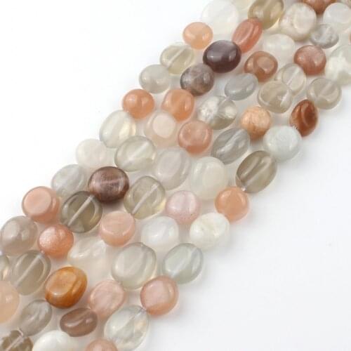 8-10mm Natural Irregular Mixed Sunstone Beads Smooth Loose Beads For Jewelry Making DIY Bracelet Ear Studs Accessories 15