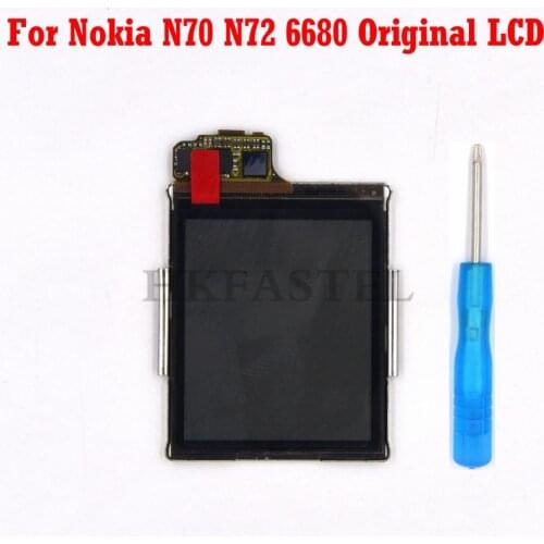 For Nokia N70 N72 6680 Mobile phone Original LCD Screen Digitizer Display Repair Replacement + tool Free shipping