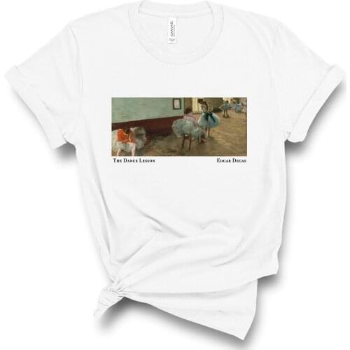 Women T-shirt Casual Ladies Basic O-collar Short Ballerina Print Harajuku Top Sleeved Women T-shirt Girl,Drop Ship