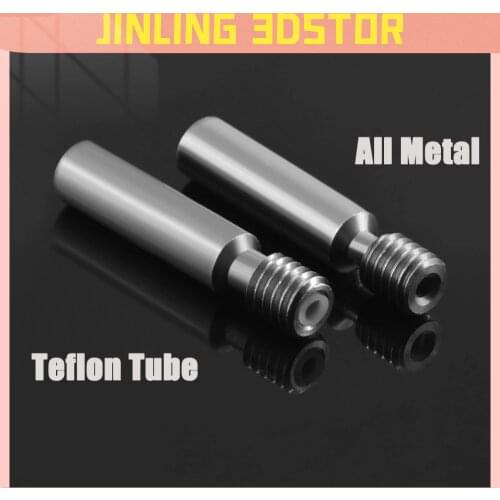 5PCS/lot MK8 M6 Throat with 6*30mm Stainless Steel Thread Longer Feeding 1.75mm Filament 3D Printers Parts