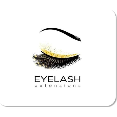 Mousepad Table Mat Computer Notepad Office Eyelash Extension Makeup With In Modern Style Eye Beauty Eyebrow Feather Make Home
