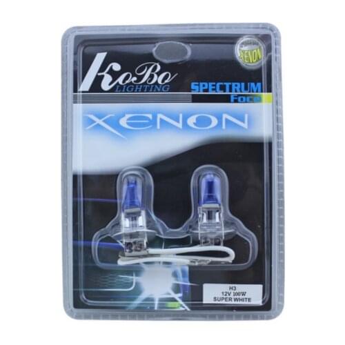 2Pcs H3 12V 100W 5000K Xenon Super Bright White Car Headlight Bulbs Car Fog Light Bulb Automobile Head Light Super White