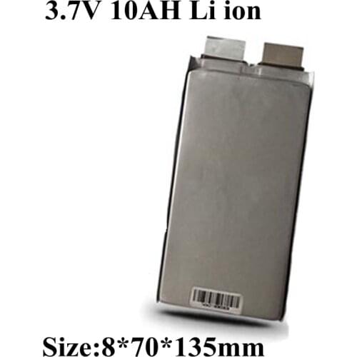 20pcs/lot Li-polymer 3.7V 10Ah Li-ion Cells Diy 24V 36V 72v Battery Pack for 72v Power Bank Electric Bike Ebike Electric Tools