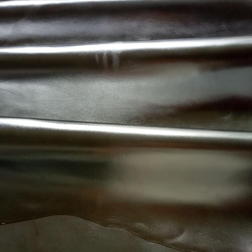 Metallic Sliver Genuine Goat Leather Purse /Shoes/Handbag Fabric ,Free Shipping