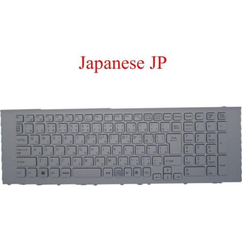 Laptop JP Keyboard For SONY For VAIO VPCEJ VPC-EJ VPCEJ2AJ VPCEJ3AJ 148972611 AEHK2J00020 V116646H JP Japanese white new