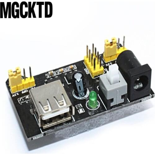 New 20pcs Breadboard Power Supply Module 3.3V 5V MB102 Solderless Bread Board for arduino Diy Kit