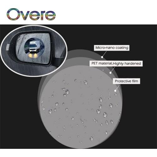 Overe 1Set Car Rearview Mirror Anti-Fog Waterproof Rainproof Film For BMW E60 E36 E46 E90 E39 E30 F30 F10 F20 X5 E53 E70 E87 E34