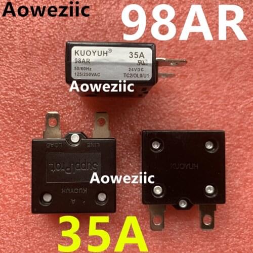 2Pcs KUOYUH 98AR 35A Breaker Automatic Reset Overcurrent Overload Protector Motor Protection Switch Leakage Protector Fuse