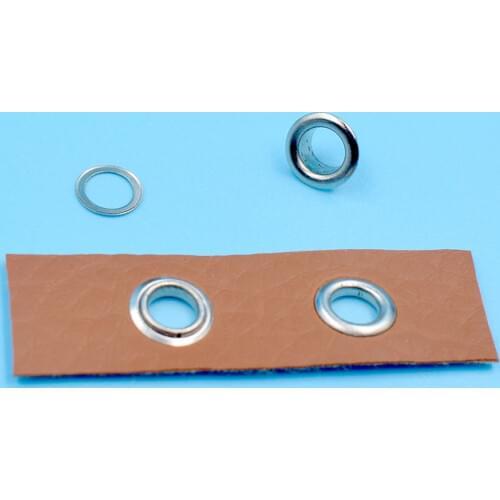 100sets silver 3.5mm/4mm/4.5mm/5mm/6mm metal Garment Eyelets DIY Clothing Accessories for Leather Tag/Cap/Bag/Shoes Belt