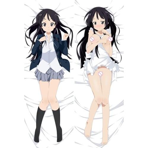 Japanese Anime Hugging Pillow Cover Case Pillowcases Decorative Pillows Double-Sided K ON Hirasawa Yui Akiyama Mio Tainaka Ritsu
