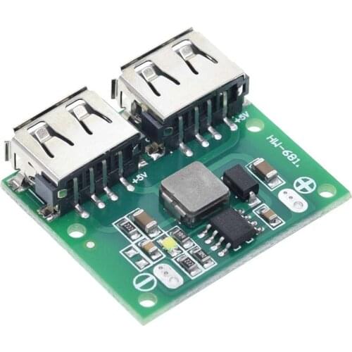 9V 12V 24V to 5V DC-DC Step Down Charger Power Module Dual USB Output Buck Voltage Board 3A Car Charge Charging Regulator 6-26V