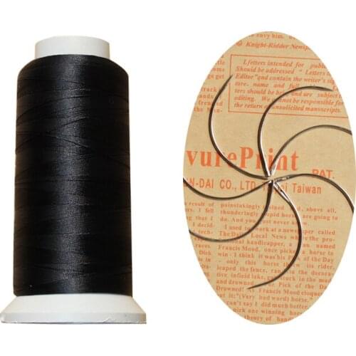 1 Roll Black Color Nylon Weaving Thread / High Intensity Polyamide Nylon Thread+ 3 pcs weaving needles free China small packet