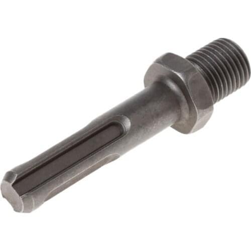 12mm Thread Dia SDS Plus Round Shank Drill Chuck Adapter Connector Gray C5AC