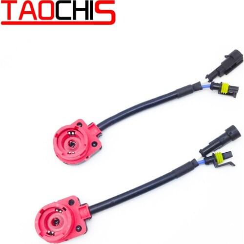 2 pcs TAOCHIS D2S D2R D4S D4R AMP Socket Wire Harness Car Light Replace Upgrade Head light HID Xenon Bulb