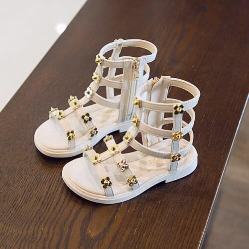 2020 New Summer Fashion Roman Childrens Sandals High-top Kids Girls Gladiator Sandals Toddler Baby Sandals Baby Shoes