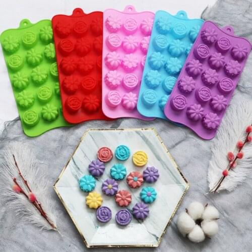 3d Flower Silicone Molds Fondant Craft Cake Candy Chocolate Sugarcraft Ice Pastry Baking Tool Mould