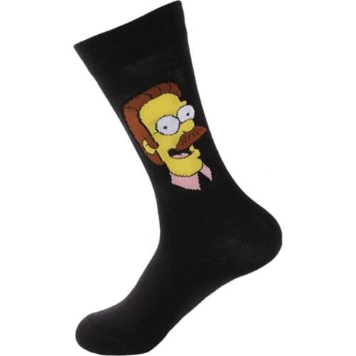 5 pairs/Lot Hip Hop Autumn Winter Retro Personality Art Van Gogh Mural World Famous Painting Men Socks Oil Funny Happy Socks