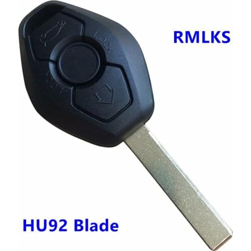 Car Key Case For BMW E38 E39 E46 EWS CAS2 System Key Remote Fob Case Replacement Car Key Shell Cover Keyless Fob Uncut Blade