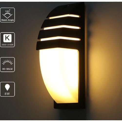 Home Decor Radar Sensor COB LED Wall Lamp 8W Indoor Outdoor Simple Style Aluminum Wall Lights For Bedroom Hallway Porch Balcony