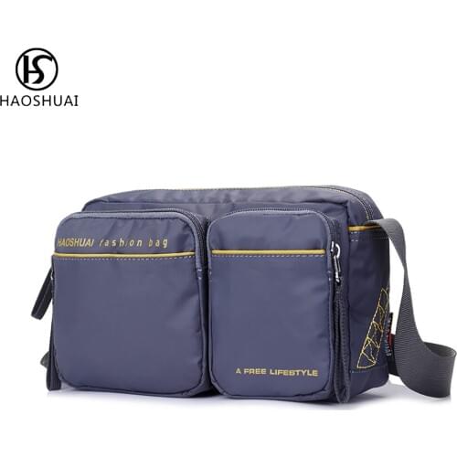HAOSHUAI Men's Shoulder Bags